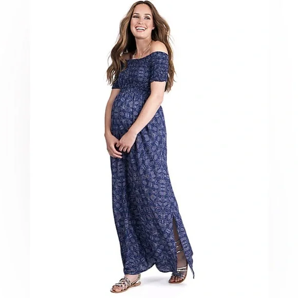 chinese dress ladies Blue Seraphine Maternity XS Long Dress  Retykle
